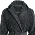 Albornoz Con Capucha - Gris Oscuro - Liso
