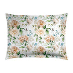 Set De 2 Fundas De Almohada De Satén De Algodón - Blanco - Jardin De Fleurs