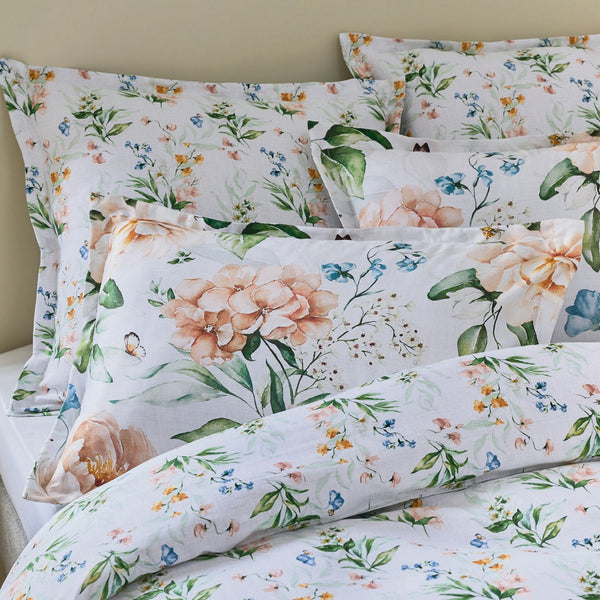 Set de 2 fundas de almohada de satén de algodón - Blanco - Belle De Nuit