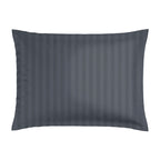 Set Of 2 Cotton Satin Pillowcases - Dark Gray - Floral Canvas