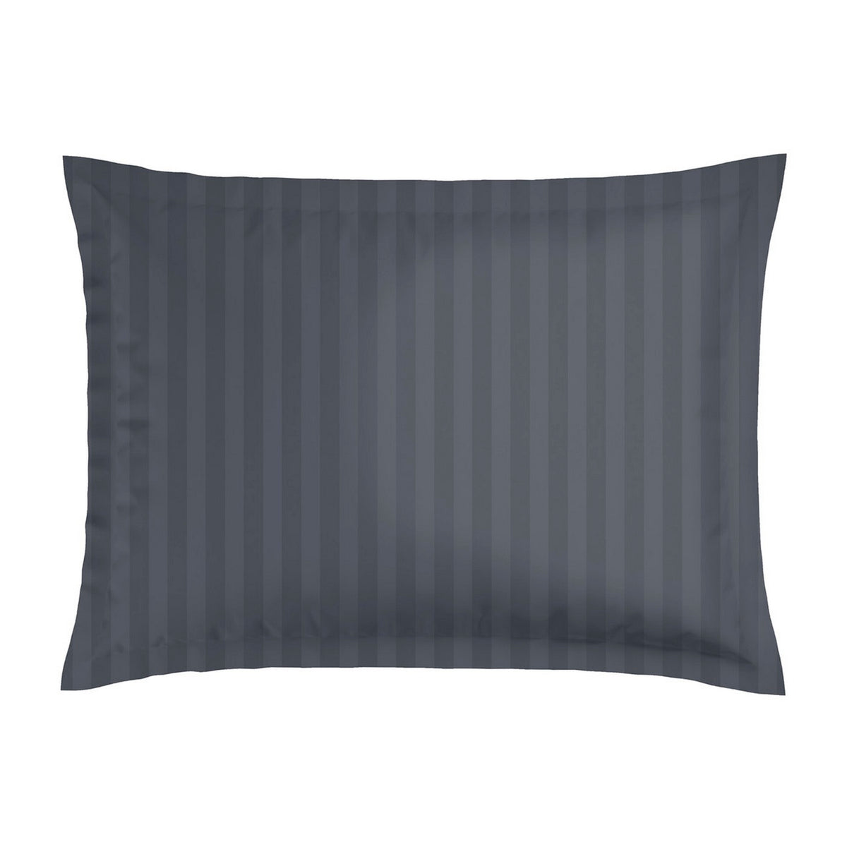 Set Of 2 Cotton Satin Pillowcases - Dark Gray - Floral Canvas