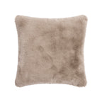 Housse De Coussin Imitation Fourrure - Beige - Uni