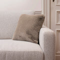 Housse De Coussin Imitation Fourrure - Beige - Uni