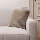 Imitation Fur Cushion Cover - Beige - Plain