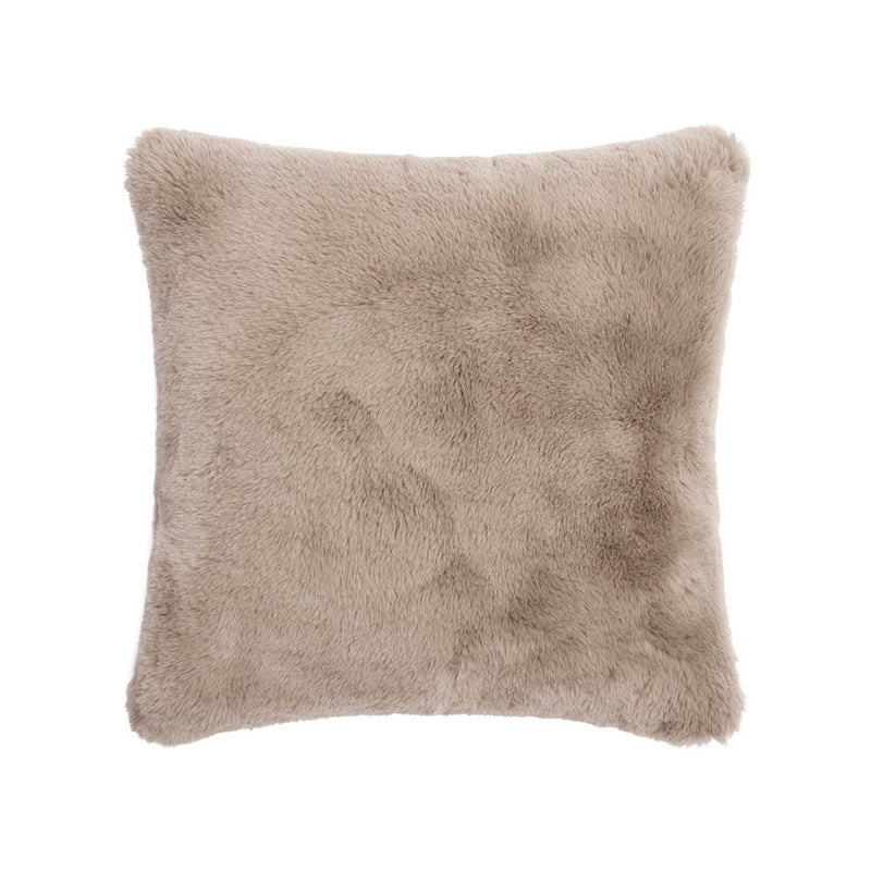 Imitation Fur Cushion Cover - Beige - Plain
