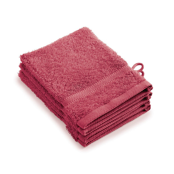 Set De 4 Gants De Toilette - Rose Blush - Vague