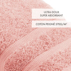 Set De 4 Manoplas De Baño - Rosa Salmón - Ola