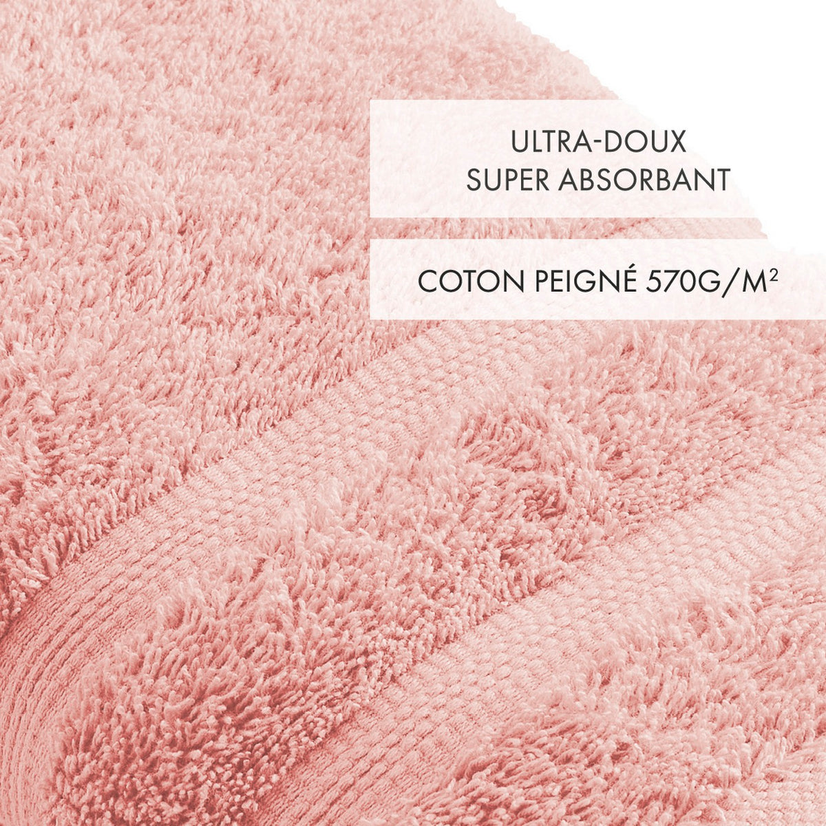 Set De 4 Manoplas De Baño - Rosa Salmón - Ola