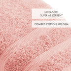 Set De 4 Manoplas De Baño - Rosa Salmón - Ola