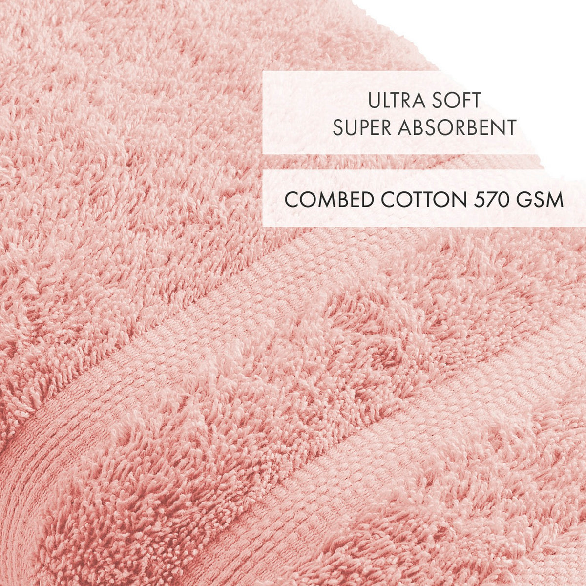 Set De 4 Manoplas De Baño - Rosa Salmón - Ola