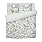 Cotton Sateen Duvet Cover + Pillowcases - White - Rozas