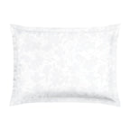 Taie D'Oreiller Satin De Coton Tissé Jacquard - Blanc - Petit Chêne