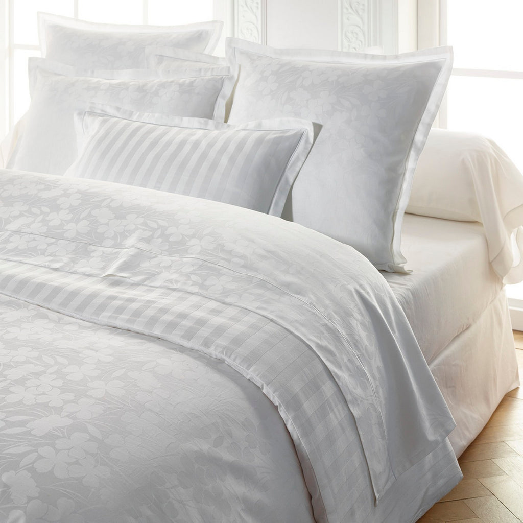 Taie De Traversin Satin De Coton - Blanc - Uni