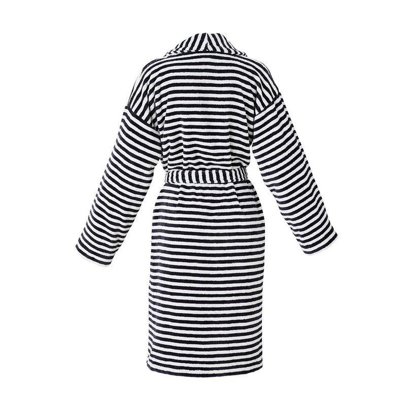 Peignoir Avec Col Châle - Bleu Foncé - Bahamas