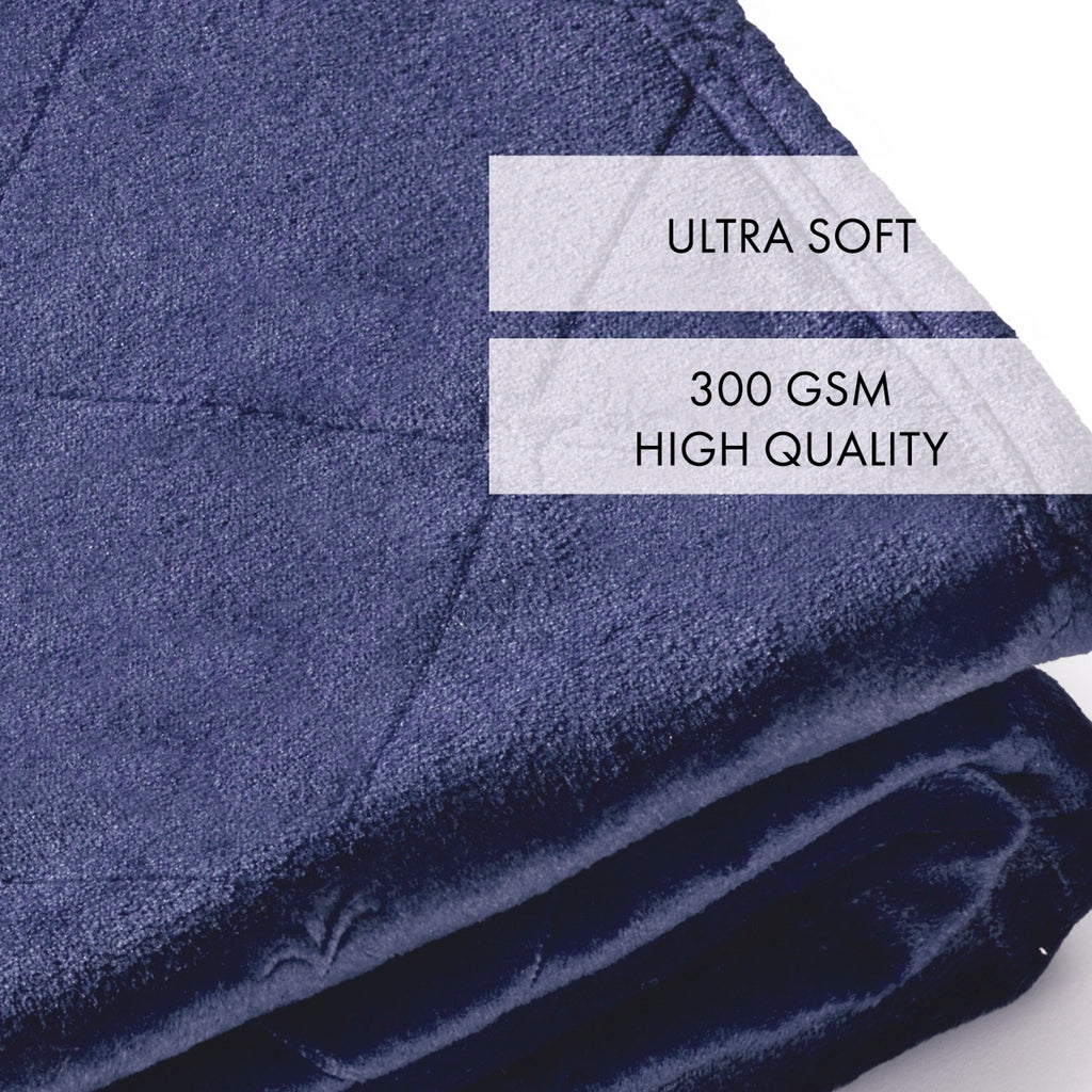 Large Throw - Dark Blue - Diamond