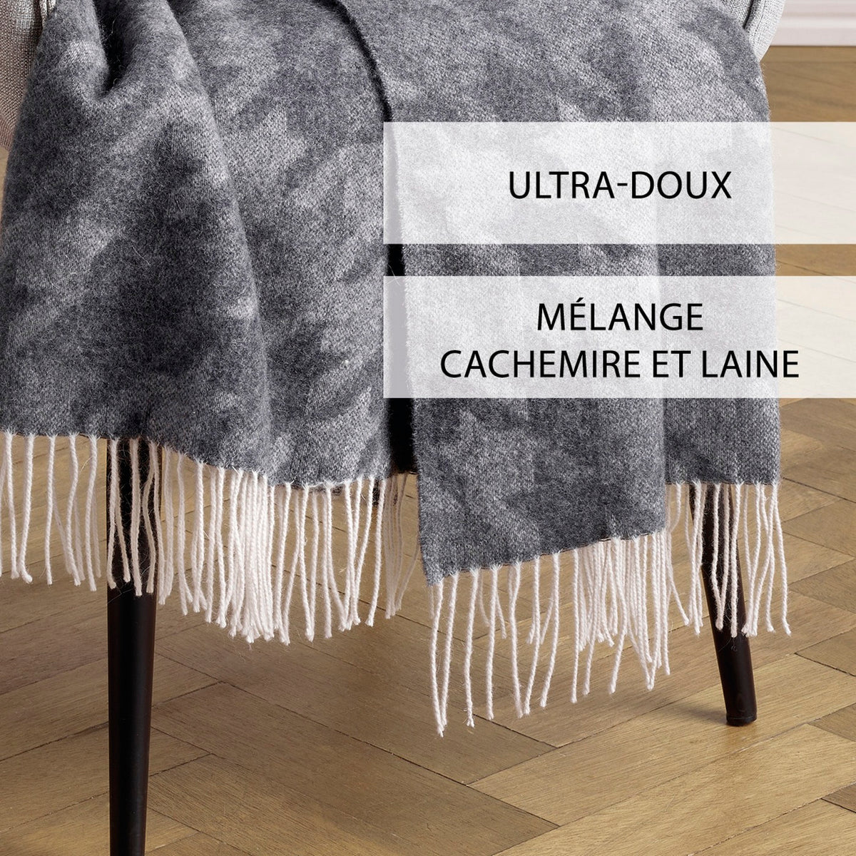 Plaid Tessuto - Grigio - Clémence