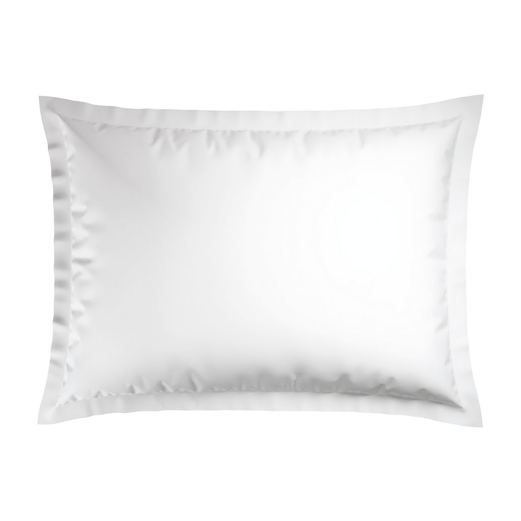 Set Of 2 Cotton Sateen Pillowcases - Taupe / White - Nice