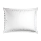 Set Of 2 Cotton Sateen Pillowcases - Taupe / White - Nice
