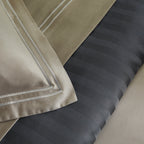 Set di 2 federe in raso di cotone - Taupe / Taupe - Nice