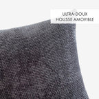 Housse De Coussin - Gris Foncé - Alenia