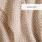 Plaid Tissé - Taupe - Venise