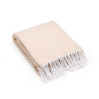 Plaid Tissé - Taupe - Venise
