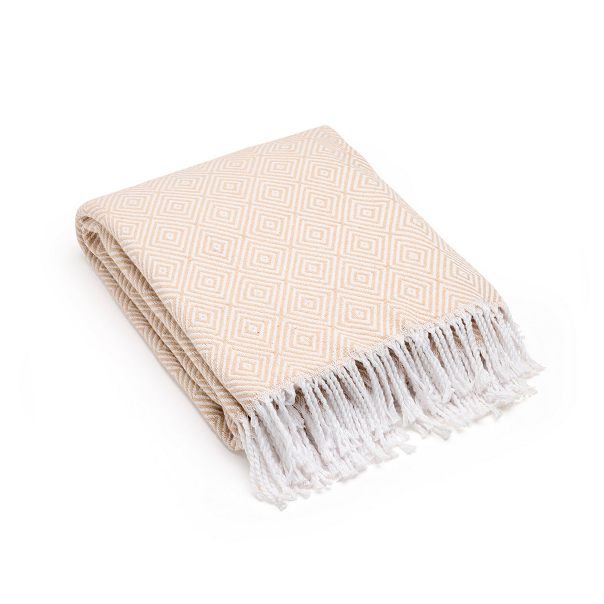 Plaid Tissé - Taupe - Venise
