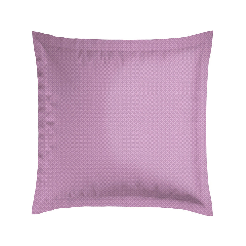 Juego de 2 fundas de almohada de satén de algodón - Blanco - Flores Vintage