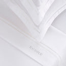 Cotton Satin Sheet Set - White / White - Nice