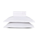 Cotton Satin Sheet Set - White / White - Nice