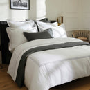 Cotton Satin Flat Sheet - Gray / White - Nice