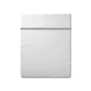Cotton Satin Flat Sheet - Gray / White - Nice