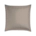 Juego De 2 Fundas De Almohada Satén De Algodón - Blanco / Topo - Nice