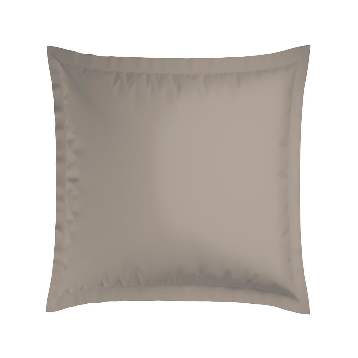 Juego De 2 Fundas De Almohada Satén De Algodón - Blanco / Topo - Nice