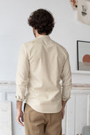 Chemise Hampton - Beige Et Blanche - Homme