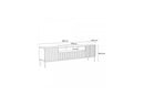 Kasha - TV Stand With Niche - Black Feet