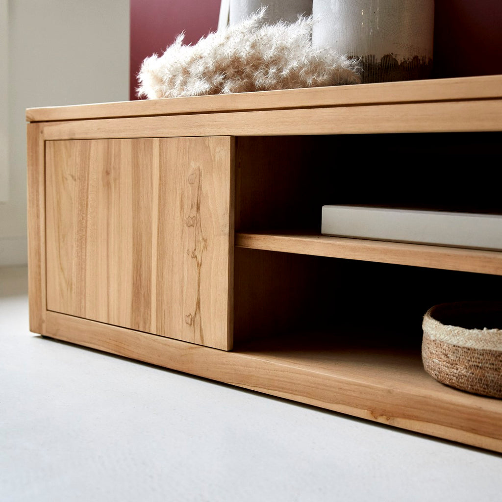 Basil - Meuble Tv - Teck - Naturel
