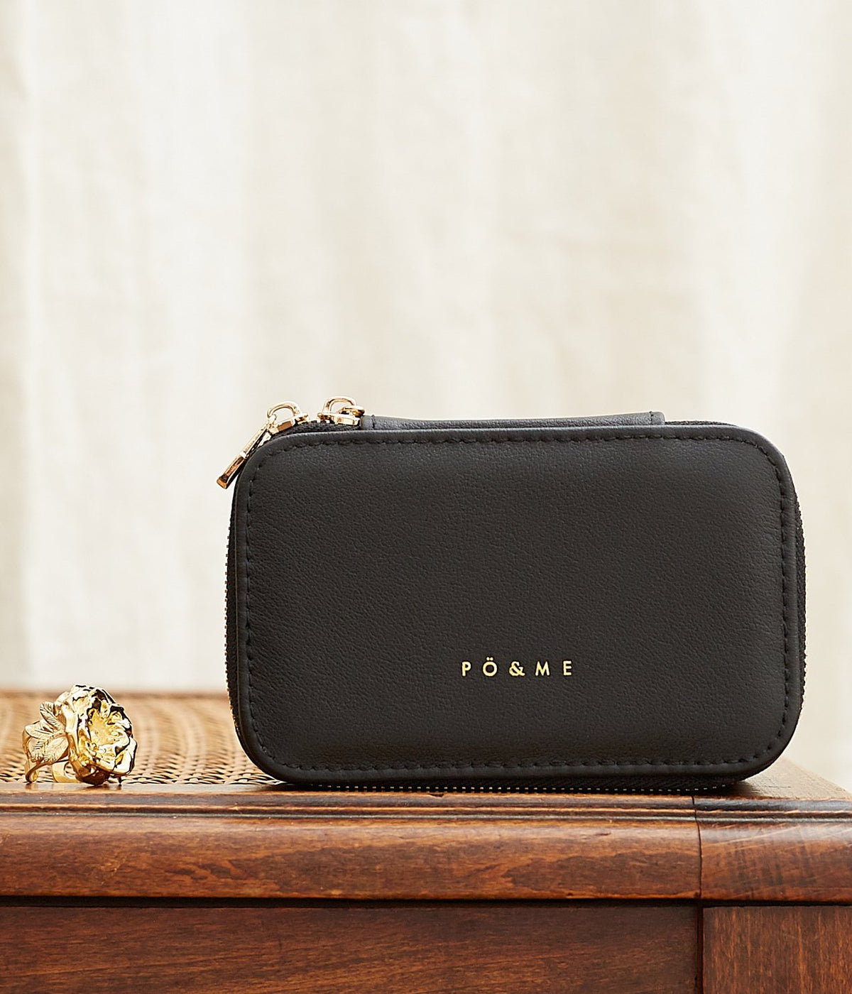 Pique Jewellery Box - Smooth - Black