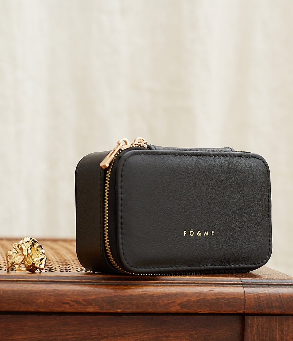 Pique Jewellery Box - Smooth - Black