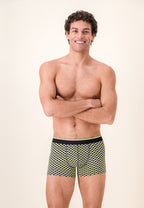 Boxer Marius Raquettes En Coton - Jaune Anis