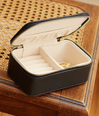 Pique Jewellery Box - Smooth - Black