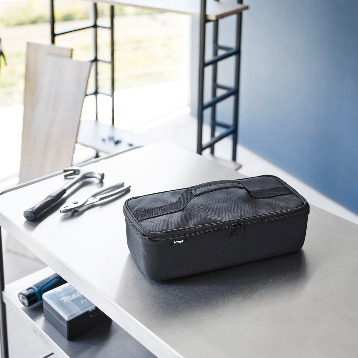 Bolsa De Herramientas Tower Con Separador - Negro