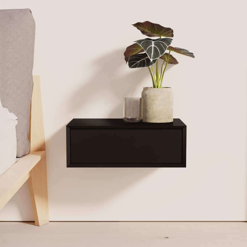 Platt - Table De Chevet Suspendue 1C - Noir