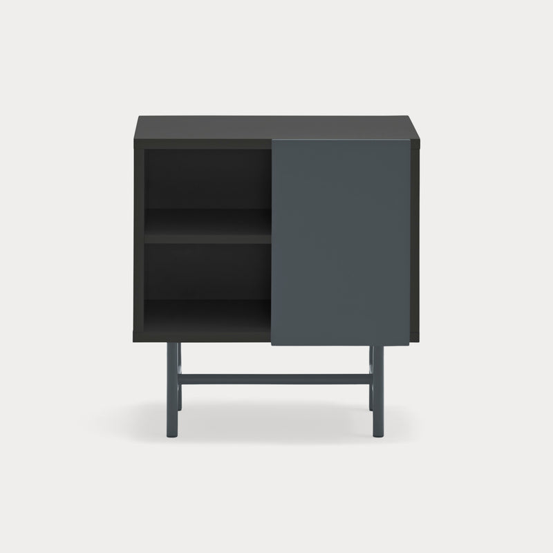 Nube - Table De Chevet - Noir & Gris Anthracite