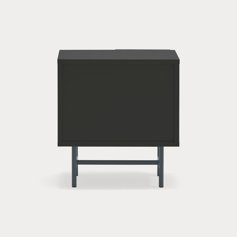 Nube - Table De Chevet - Noir & Gris Anthracite