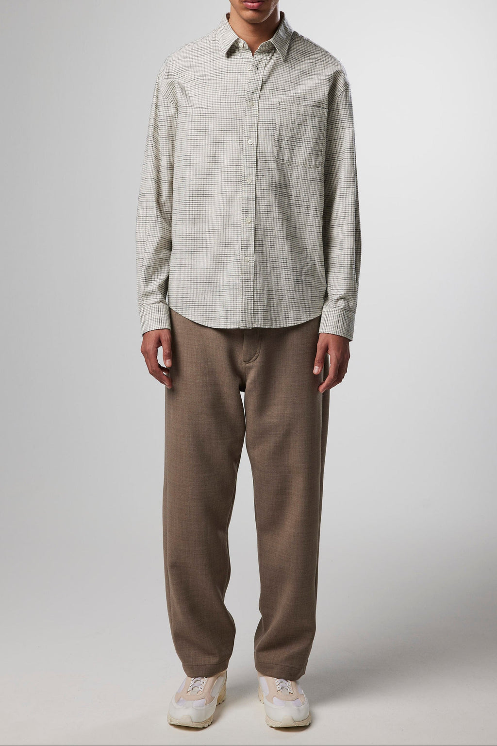 Deon - White Check Shirt