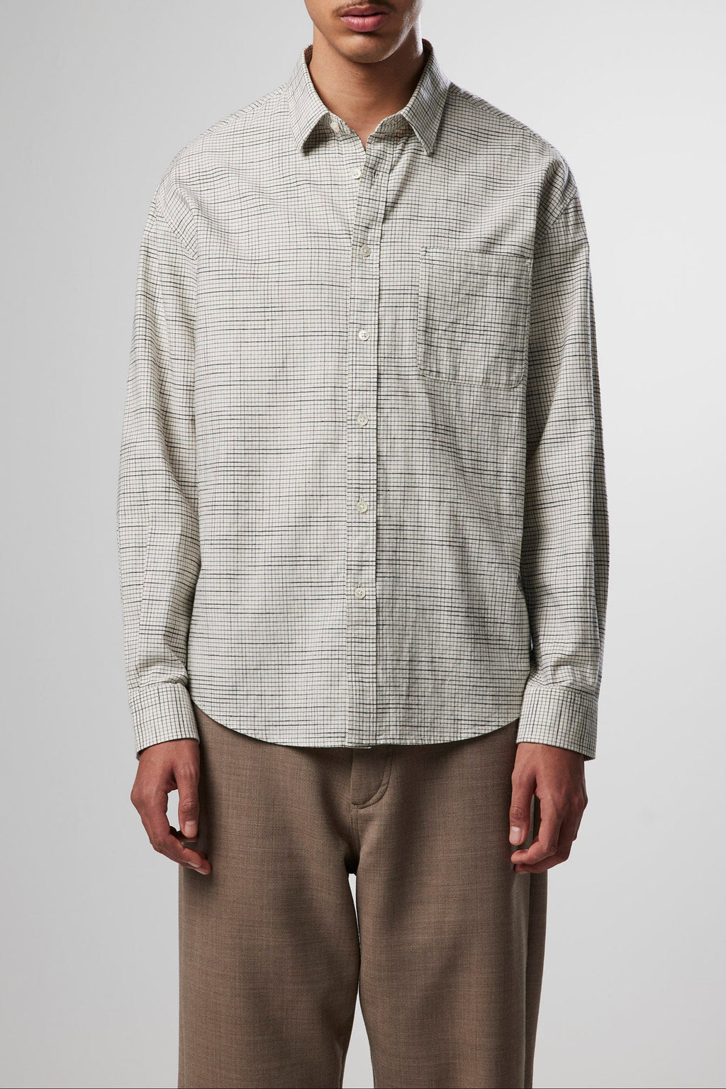 Deon - White Check Shirt