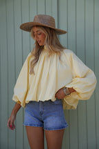 Blouse Dos Nu Lorena - Jaune