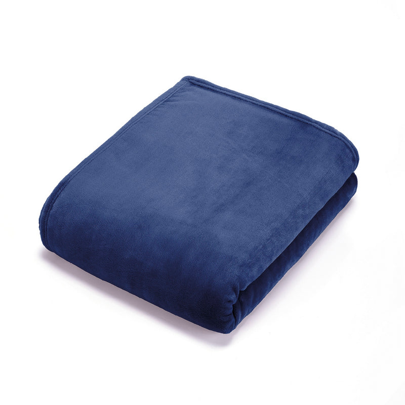 Uni - Plaid En Polaire - Bleu