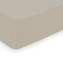 Uni - Drap-Housse - Satin De Coton - Taupe 05